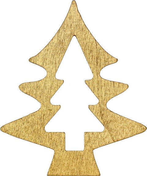 Ozdoba drewniana Craft-Fun Series Złote choinki Titanum (BJ25042701)