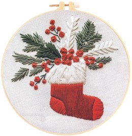 Zestaw kreatywny Craft-Fun Series Zestaw do haftowania - świąteczna skarpeta Titanum (25YY0512(1-6#))