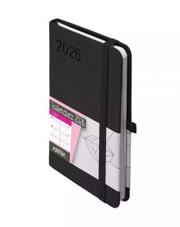 Kalendarz książkowy (terminarz) 2026 RUBI TDW A6 Antra (CZARNY)