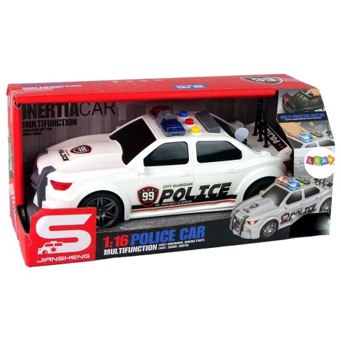 Samochód policyjny 1:16 Czarny Dźwięk Lean (13600)
