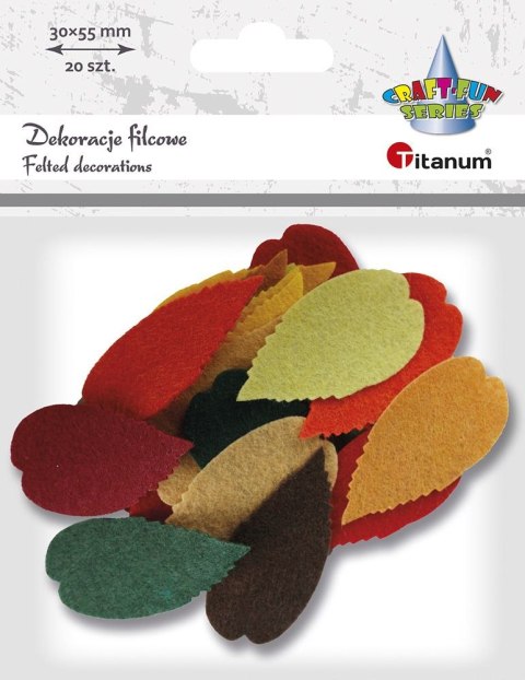 Ozdoba filcowa Craft-Fun Series Liście Titanum (3639)