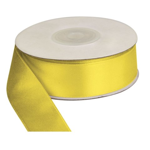 Wstążka Craft-Fun Series satynowa 25x25 [mm x m] żółta Titanum (25/25/143)