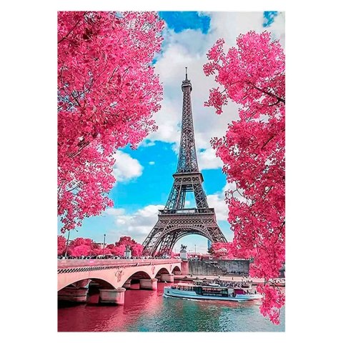 Zestaw kreatywny Diamentowa mozaika 30x40cm Wieża Eiffla 1 Flamingo Line (TGD72828)