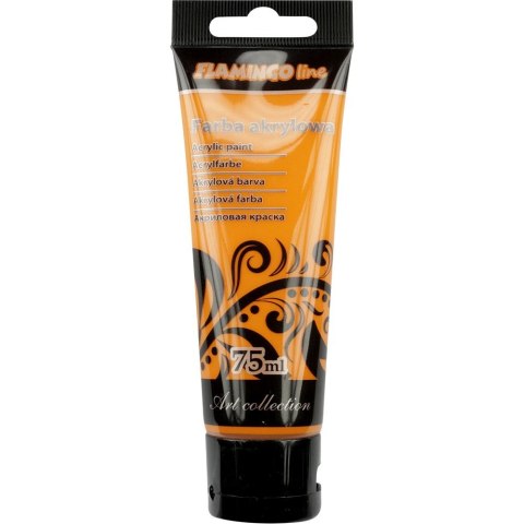 Farba akrylowa Flamingo Line kolor: pomarańczowy 75ml (010) Farba akrylowa Flamingo Line kolor: pomarańczowy 75ml (010)