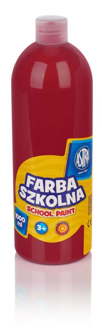 Farby plakatowe Astra szkolne kolor: czerwony ciemny 1000ml 1 kolor. Farby plakatowe Astra szkolne kolor: czerwony ciemny 1000ml 1 kolor.
