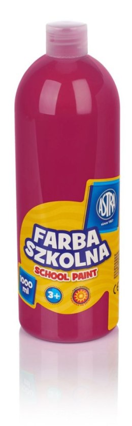 Farby plakatowe Astra szkolne kolor: różowy 1000ml 1 kolor.