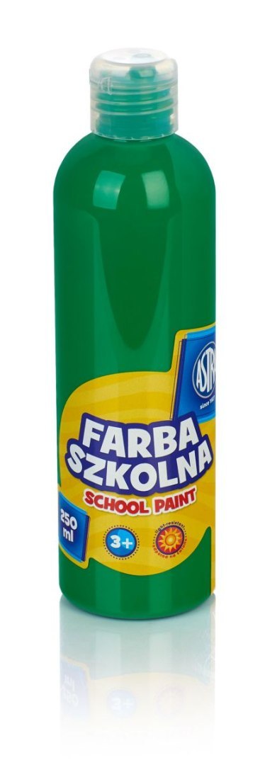 Farby plakatowe Astra szkolne kolor: zielony 250ml 1 kolor.