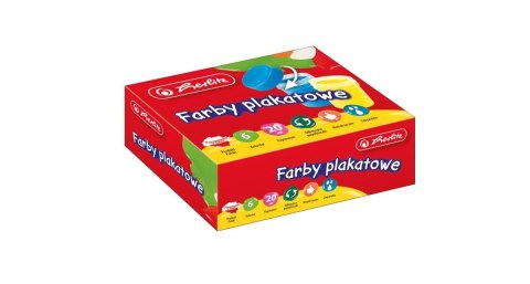Farby plakatowe Herlitz 9560376 kolor: mix 20ml 6 kolor. (300022451) Farby plakatowe Herlitz 9560376 kolor: mix 20ml 6 kolor. (300022451)