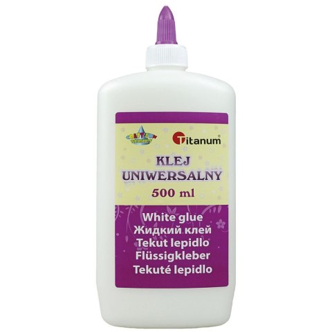 Klej w płynie Titanum Craft-Fun Series uniwersalny 500ml (WG-500) Klej w płynie Titanum Craft-Fun Series uniwersalny 500ml (WG-500)