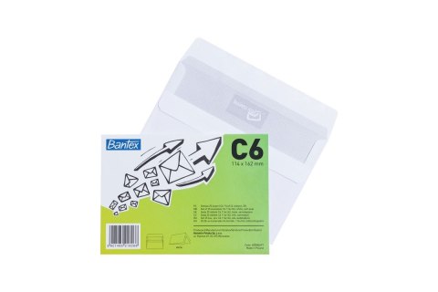 Koperta Bantex SK C6 biała (400089387) 50 sztuk Koperta Bantex SK C6 biała (400089387) 50 sztuk