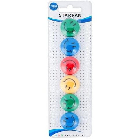 Magnes Starpak Emotki 2 mix śr. 30mm (378347) 6 sztuk Magnes Starpak Emotki 2 mix śr. 30mm (378347) 6 sztuk