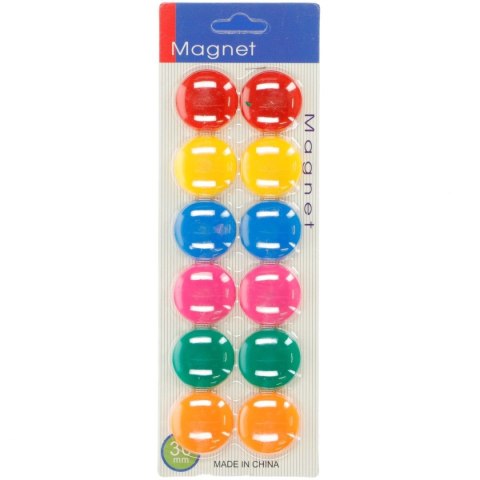 Magnes mix śr. 30mm (900882) 12 sztuk Magnes mix śr. 30mm (900882) 12 sztuk