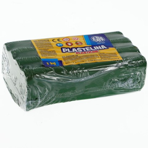 Plastelina Astra 1 kol. zielony ciemny 1000g (303111019) Plastelina Astra 1 kol. zielony ciemny 1000g (303111019)