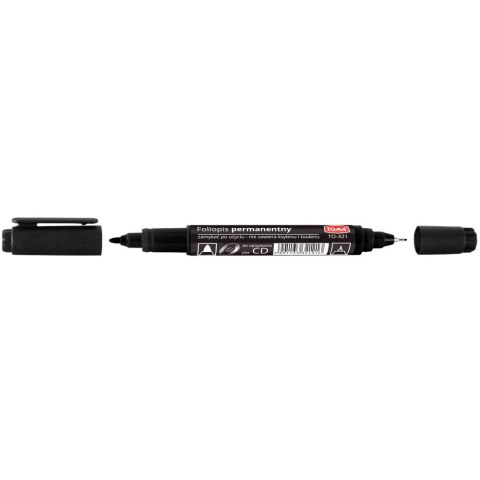 Marker do cd Toma CD czarny 0,5-1,0mm (TO-321 3 2) Marker do cd Toma CD czarny 0,5-1,0mm (TO-321 3 2)
