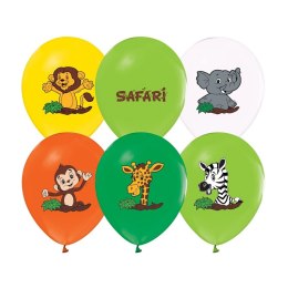 Balon gumowy Safari 5szt. mix 300mm 12cal Godan (GZ-SAF5)