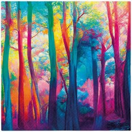 Serwetki Paw Colorful Magic Forest mix nadruk bibuła [mm:] 330x330 (SDL141700)