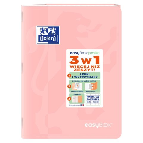 Zeszyt Oxford EASYBOOK PASTEL A5 60k. 90g krata (400161235) Zeszyt Oxford EASYBOOK PASTEL A5 60k. 90g krata (400161235)