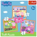 Puzzle Trefl Pomysłowa Świnka Peppa 3w1 el. (34852)