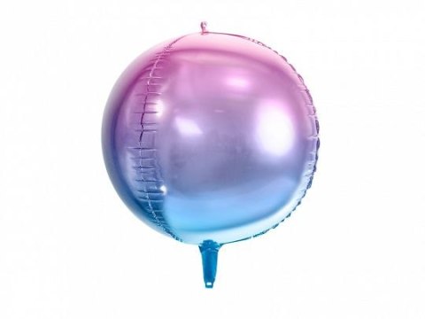Balon foliowy Kula ombre, fioletowo-niebieski, 35cm 14cal Partydeco (FB39-014) Balon foliowy Kula ombre, fioletowo-niebieski, 35cm 14cal Partydeco (FB39-014)