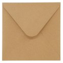 Koperta Galeria Papieru kraft ciemnobeżowy beżowa [mm:] 160x160 (280322) 10 sztuk