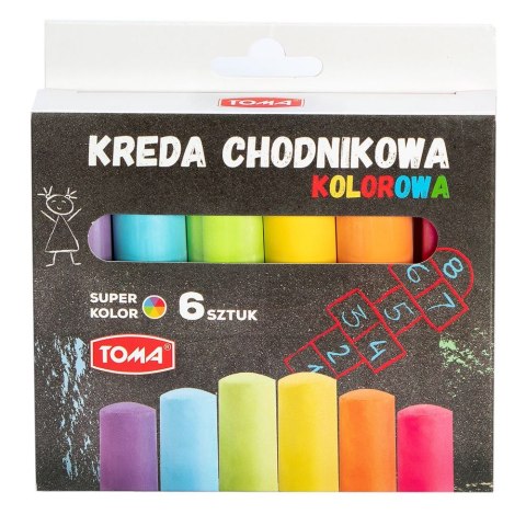 Kreda Toma CHODNIKOWA kolor: mix 6 szt