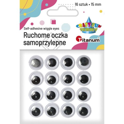 Oczka Titanum Craft-Fun Series 15mm 16 szt (JB-002) Oczka Titanum Craft-Fun Series 15mm 16 szt (JB-002)