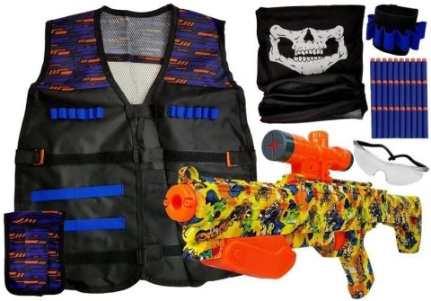 Karabin Lean Strój Zestaw Komandosa Przebranie Kostium dla Dziecka Karabin Naboje Okulary Chusta (8464) Karabin Lean Strój Zestaw Komandosa Przebranie Kostium dla Dziecka Karabin Naboje Okulary Chusta (8464)