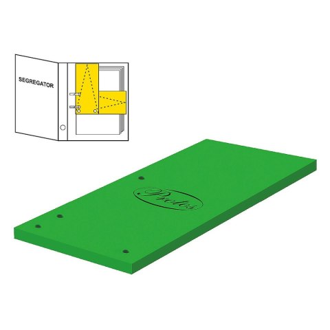 Przekładka czysta Protos 1/3 A4 zielona 160g 50k Przekładka czysta Protos 1/3 A4 zielona 160g 50k