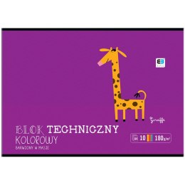 Blok techniczny Interdruk B&B KIDS A4 mix 180g 10k (BLTKA4LUXB&B)