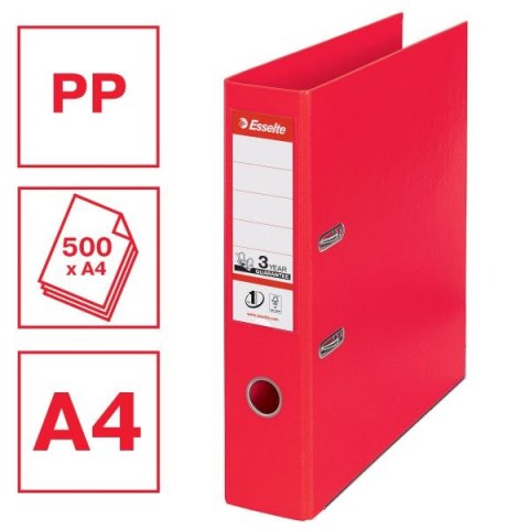 Segregator dźwigniowy No.1 Power Vivida A4 75mm czerwony Esselte (624068) Segregator dźwigniowy No.1 Power Vivida A4 75mm czerwony Esselte (624068)