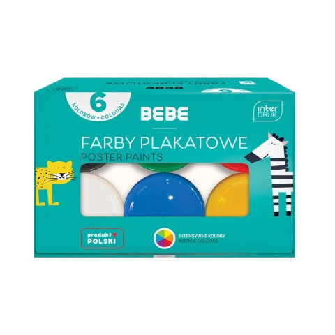 Farby plakatowe Noster BB KIDS 6kol kolor: mix 6 kolor. (5902277329868) Farby plakatowe Noster BB KIDS 6kol kolor: mix 6 kolor. (5902277329868)
