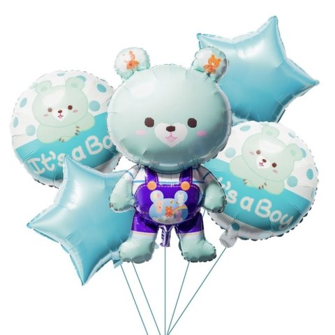 Balon foliowy zestaw balonów Boy 5 szt. Antella (BCF-703) Balon foliowy zestaw balonów Boy 5 szt. Antella (BCF-703)