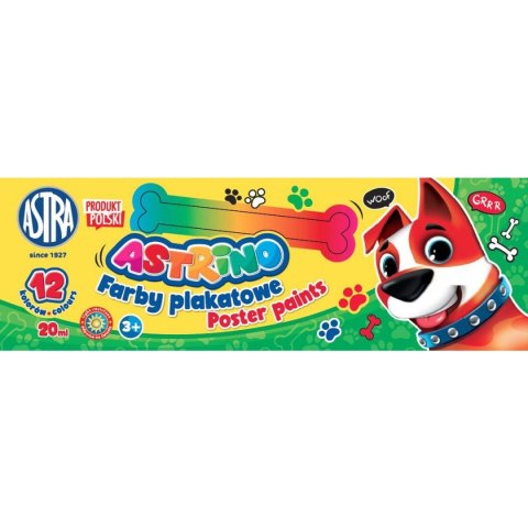 Farby plakatowe Astrino kolor: mix 20ml 12 kolor. (301221004) Farby plakatowe Astrino kolor: mix 20ml 12 kolor. (301221004)