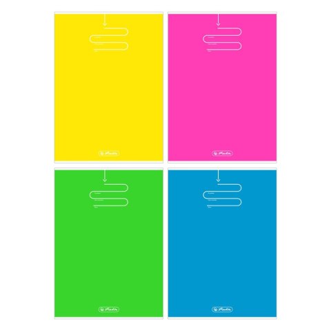 Zeszyt Herlitz Color Blocking A4 80k. 70g krata (9583246) Zeszyt Herlitz Color Blocking A4 80k. 70g krata (9583246)
