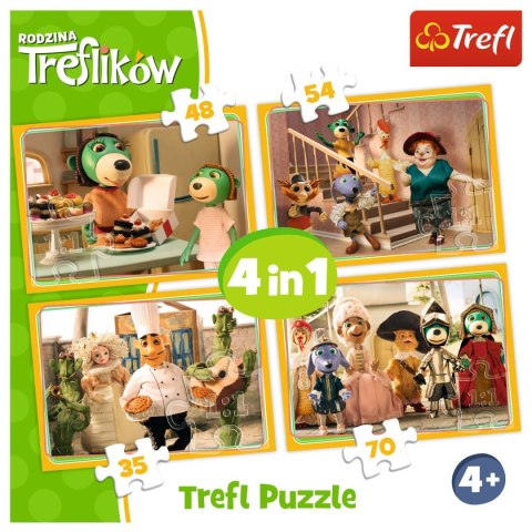 Puzzle 4w1 el. Trefl (34318) Puzzle 4w1 el. Trefl (34318)