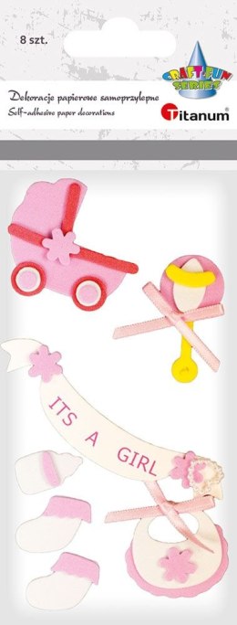 Naklejka (nalepka) Craft-Fun Series papierowe 3D Titanum (5056A)