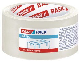 Taśma pakowa Tesa Basic 50x66 [mm x m] przezroczysta (58570-00000-00)