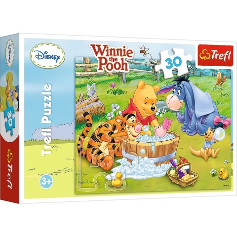 Puzzle Kąpiel Prosiaczka 30 el. Trefl (18198) Puzzle Kąpiel Prosiaczka 30 el. Trefl (18198)