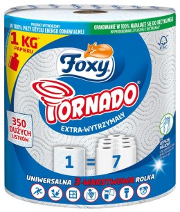 Ręcznik rolka Foxy Tornado papier kolor: biały