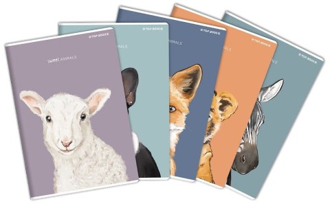 Zeszyt Top 2000 SWEET ANIMAL 400169463 A5 32k. 70g krata Zeszyt Top 2000 SWEET ANIMAL 400169463 A5 32k. 70g krata