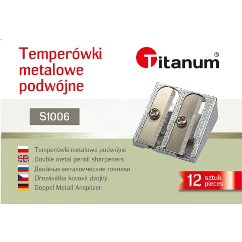 Temperówka Titanum metalowa podwójna Temperówka Titanum metalowa podwójna