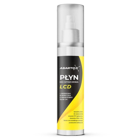 Płyn do ekranu Asarto LCD + ściereczka 125ml (AS-AC106)