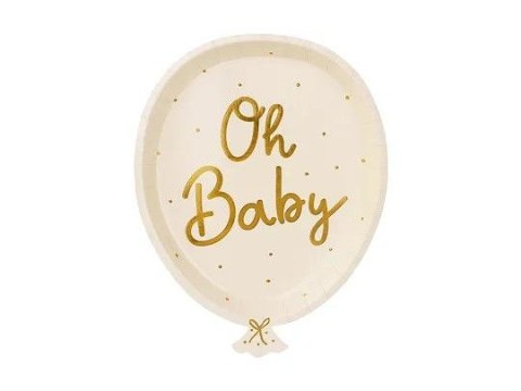 Talerz jednorazowy Partydeco Oh Baby papier śr. 220mm 20 szt (TPP79) Talerz jednorazowy Partydeco Oh Baby papier śr. 220mm 20 szt (TPP79)