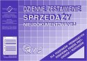 Druk offsetowy Michalczyk i Prokop DZIENNE ZEST SPRZED NIEUD. K15 A6 50k. (K-15)