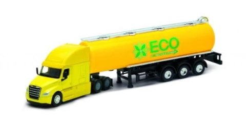 Ciężarówka Dromader Welly Truck z przyczepą 1:64 Freightliner Cascadia cysterna (58010)