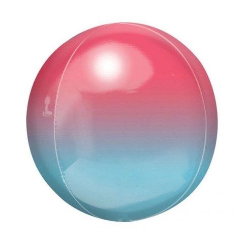 Balon foliowy Amscan kula ombre 16cal (3984501) Balon foliowy Amscan kula ombre 16cal (3984501)