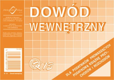 Druk offsetowy Dowód wewnętrzny A6 50k. Michalczyk i Prokop (K-13) Druk offsetowy Dowód wewnętrzny A6 50k. Michalczyk i Prokop (K-13)