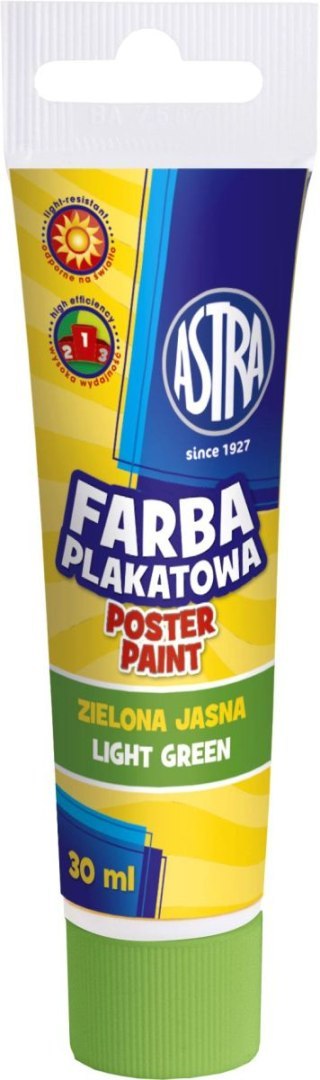 Farby plakatowe Astra kolor: zielony jasny 30ml 1 kolor. Farby plakatowe Astra kolor: zielony jasny 30ml 1 kolor.