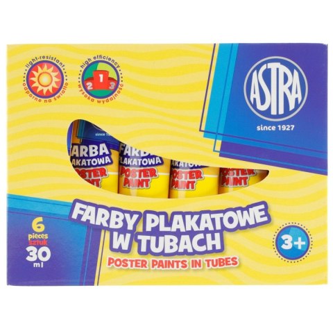 Farby plakatowe Astra kolor: żółty 30ml 1 kolor. Farby plakatowe Astra kolor: żółty 30ml 1 kolor.