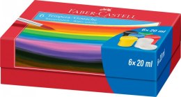 Farby plakatowe Faber Castell kolor: różne 20ml 6 kolor. (121040 FC)